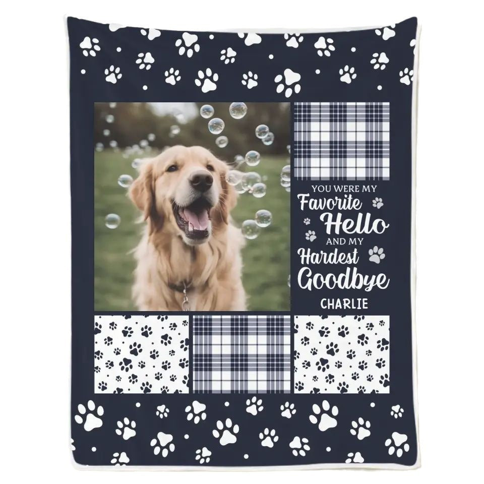 Fur Baby Super Soft Flannel Blanket;
Pet Remembrance