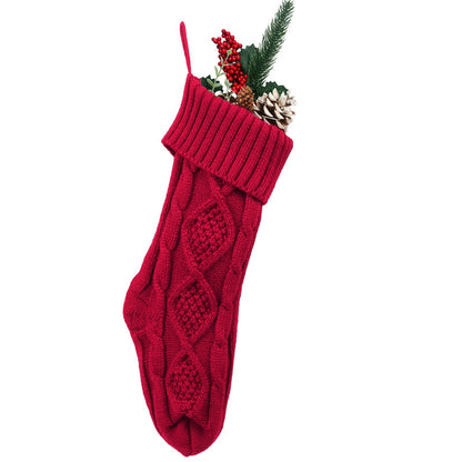 Embroidered Knitted Christmas Stockings – Handmade Holiday Charm