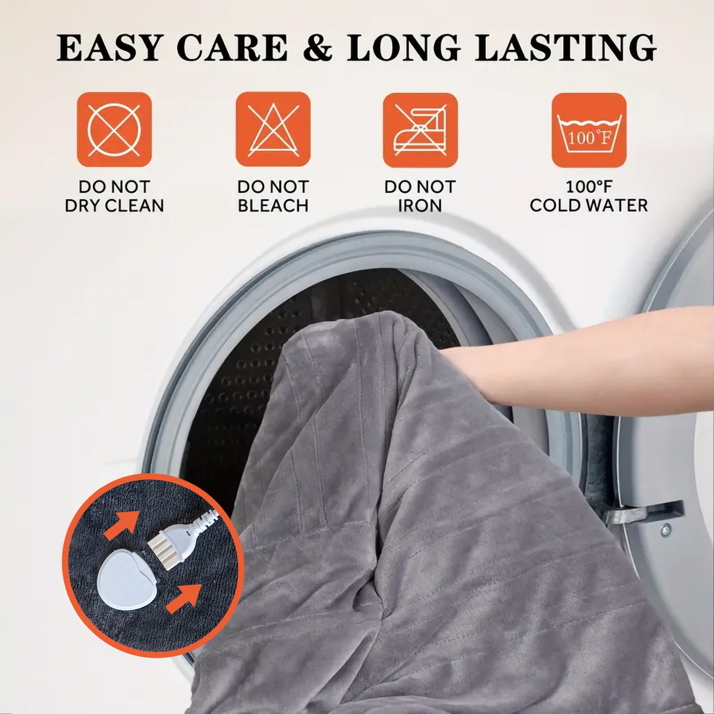 Heated Flannel Blanket – Dual Zone Comfort, 10 Heat Settings