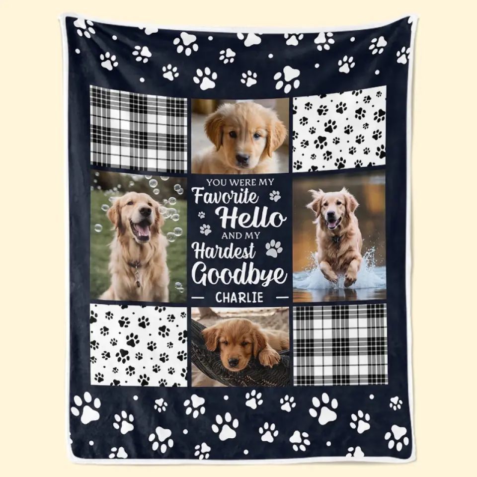 Fur Baby Super Soft Flannel Blanket;
Pet Remembrance