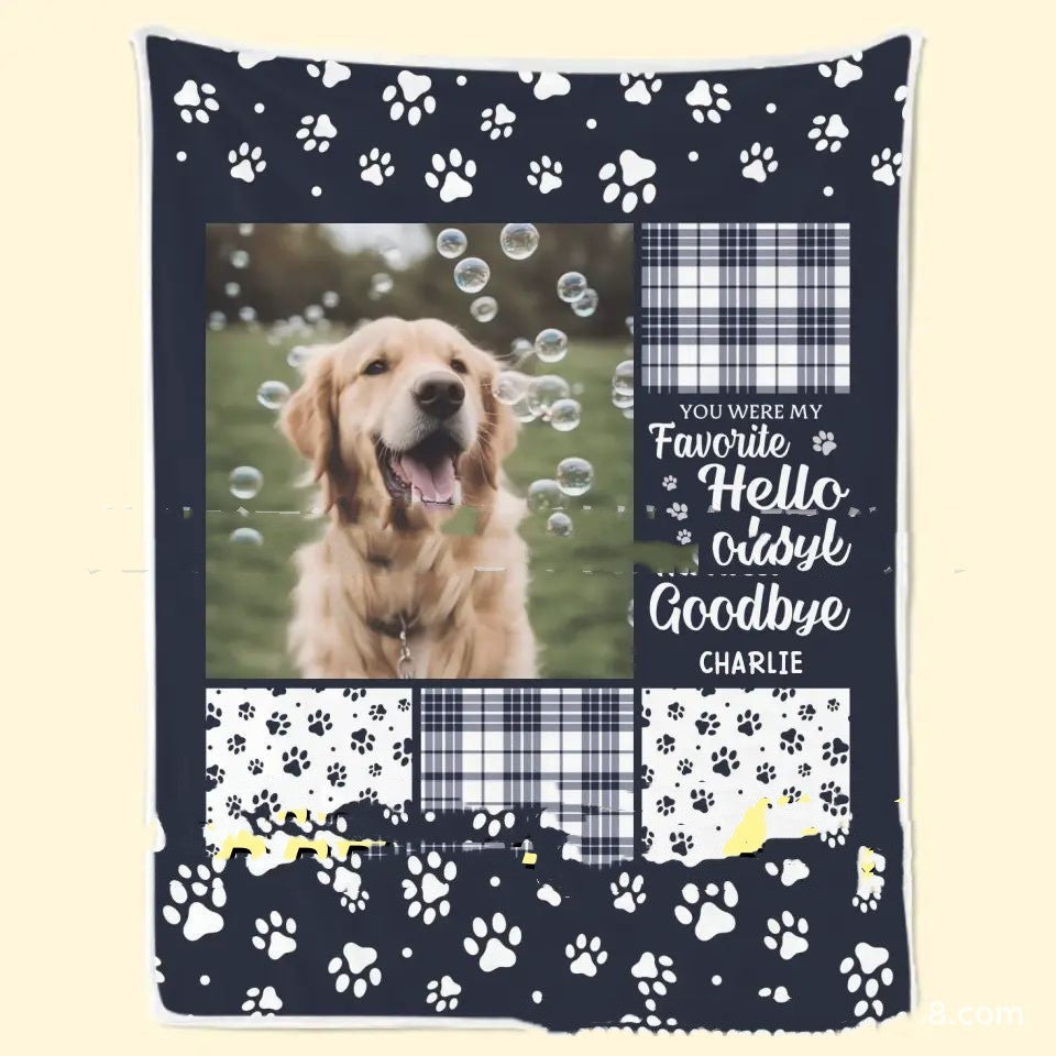 Fur Baby Super Soft Flannel Blanket;
Pet Remembrance