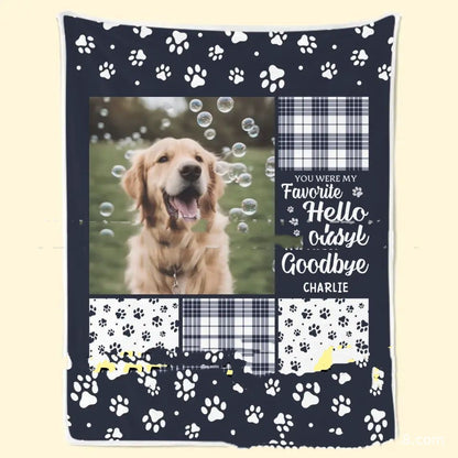 Fur Baby Super Soft Flannel Blanket;
Pet Remembrance