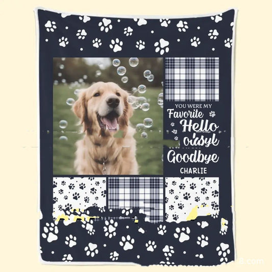 Fur Baby Super Soft Flannel Blanket;
Pet Remembrance