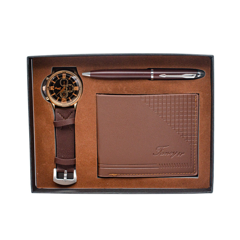 Holiday Gift Set – Watch, Wallet, Pen &amp; Keepsake Box