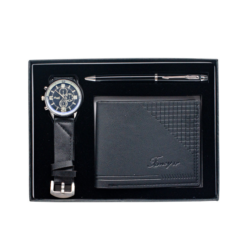 Holiday Gift Set – Watch, Wallet, Pen &amp; Keepsake Box