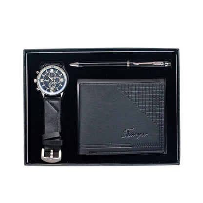 Holiday Gift Set – Watch, Wallet, Pen &amp; Keepsake Box
