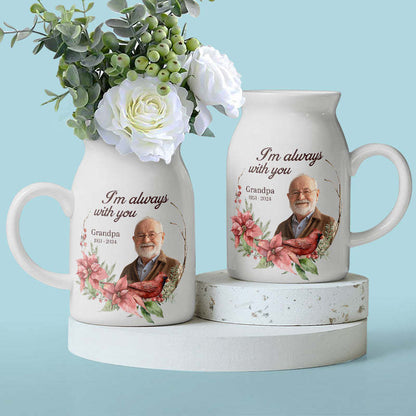 Vintage Ceramic Milk Mug – Personalized Photo Memorial
