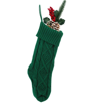 Embroidered Knitted Christmas Stockings – Handmade Holiday Charm