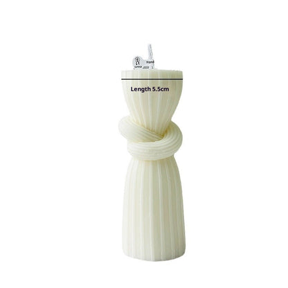 White Aromatherapy Geometric Shapes Candle