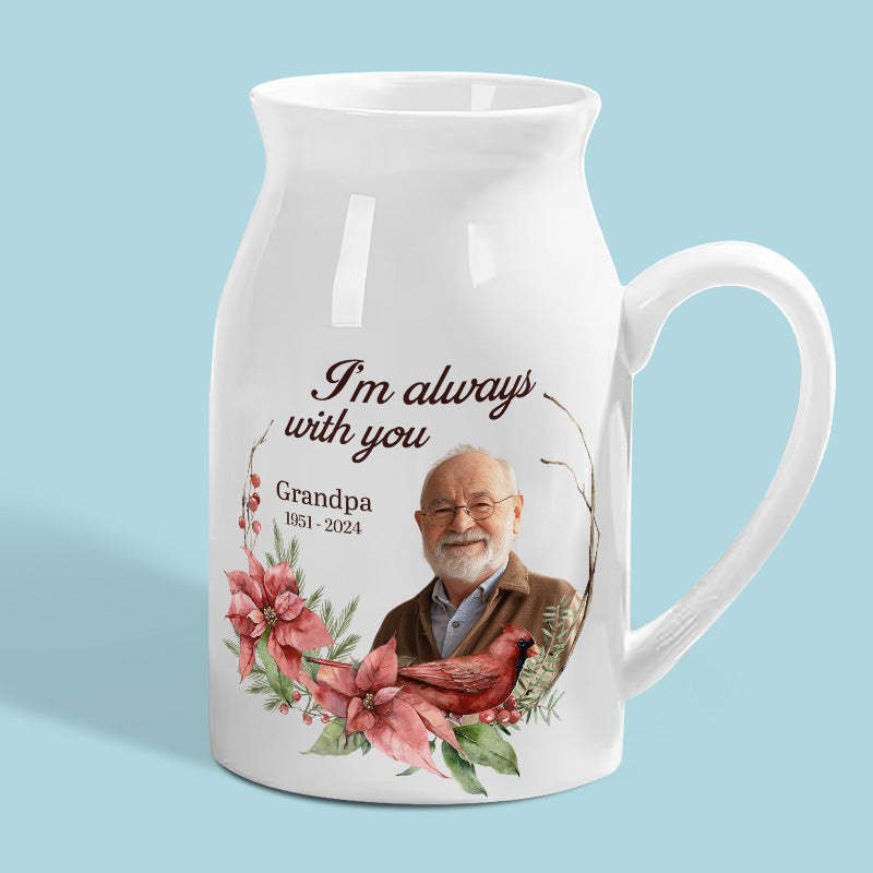 Vintage Ceramic Milk Mug – Personalized Photo Memorial