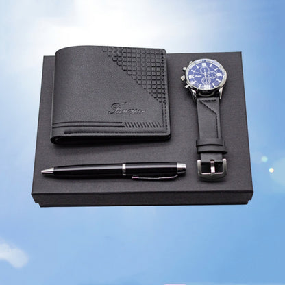 Holiday Gift Set – Watch, Wallet, Pen &amp; Keepsake Box