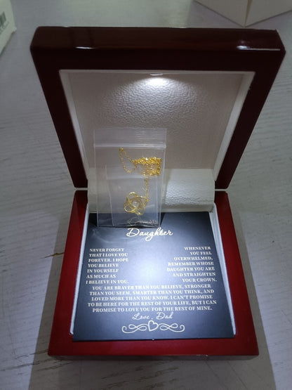 ‘Eternal Star’ Necklace – Silver or Gold with Light-Up Gift Box & Message Card