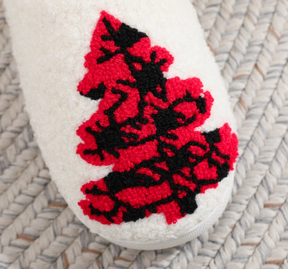 Christmas Tree Fuzzy Slippers – Cozy Holiday Comfort with US Size Guide