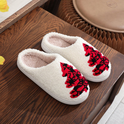 Christmas Tree Fuzzy Slippers – Cozy Holiday Comfort with US Size Guide