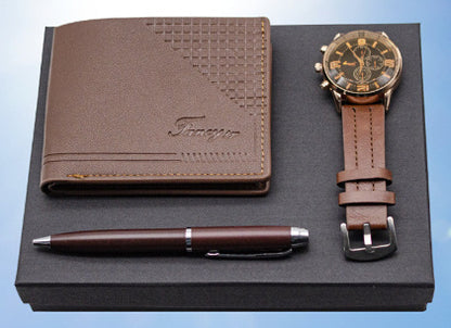 Holiday Gift Set – Watch, Wallet, Pen &amp; Keepsake Box