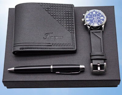 Holiday Gift Set – Watch, Wallet, Pen &amp; Keepsake Box