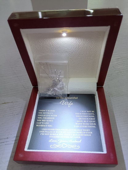 ‘Eternal Star’ Necklace – Silver or Gold with Light-Up Gift Box & Message Card