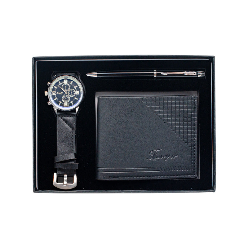 Holiday Gift Set – Watch, Wallet, Pen &amp; Keepsake Box