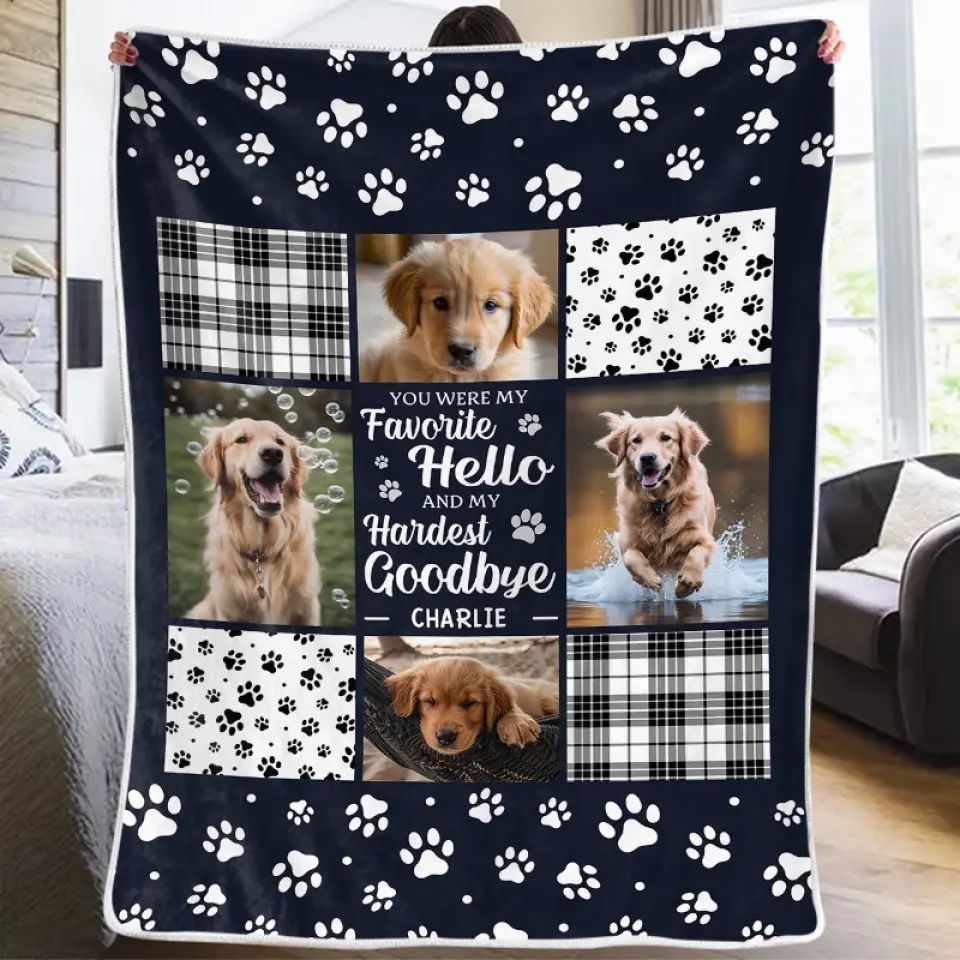 Fur Baby Super Soft Flannel Blanket;
Pet Remembrance