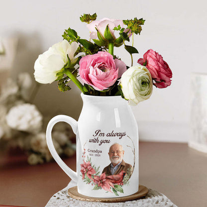 Vintage Ceramic Milk Mug – Personalized Photo Memorial