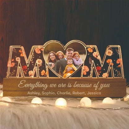 Custom Fist Bump Night Light – Daddy’s Team or Mom’s Heart