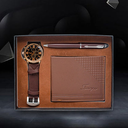Holiday Gift Set – Watch, Wallet, Pen &amp; Keepsake Box