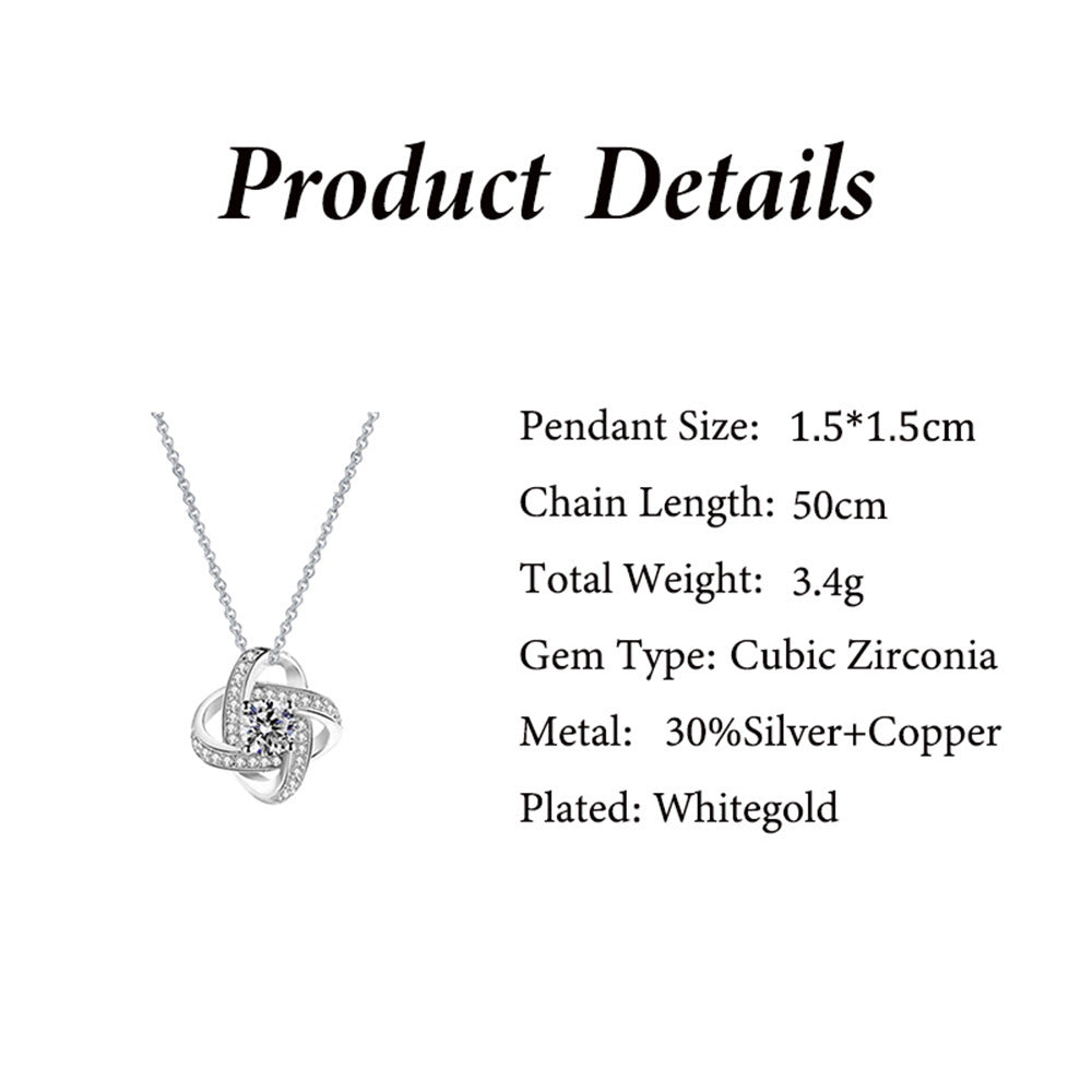 ‘Eternal Star’ Necklace – Silver or Gold with Light-Up Gift Box & Message Card