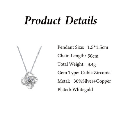 ‘Eternal Star’ Necklace – Silver or Gold with Light-Up Gift Box & Message Card